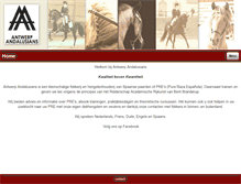 Tablet Screenshot of antwerp-andalusians.be